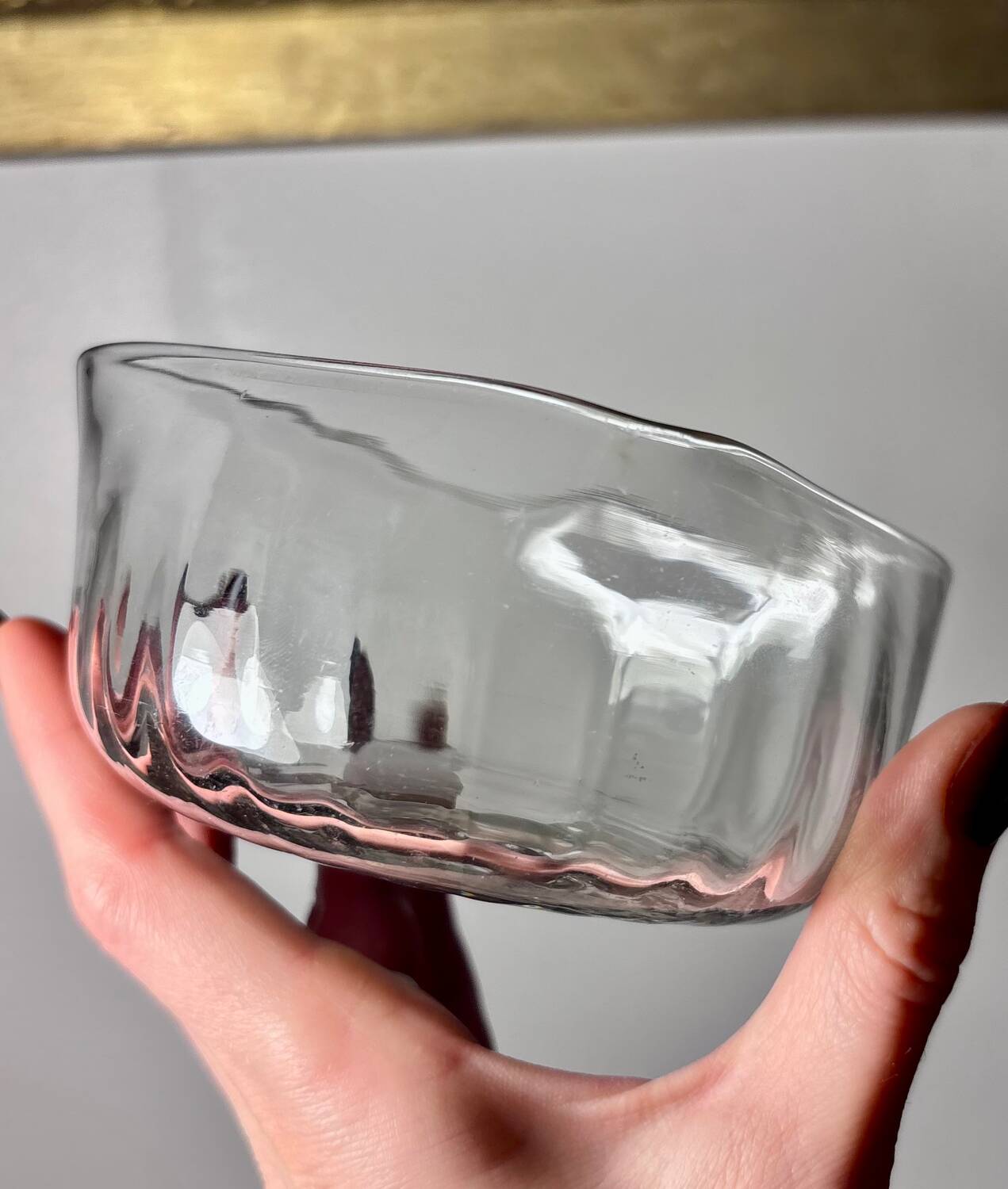 Daum cups 9p. Venetian Ribs