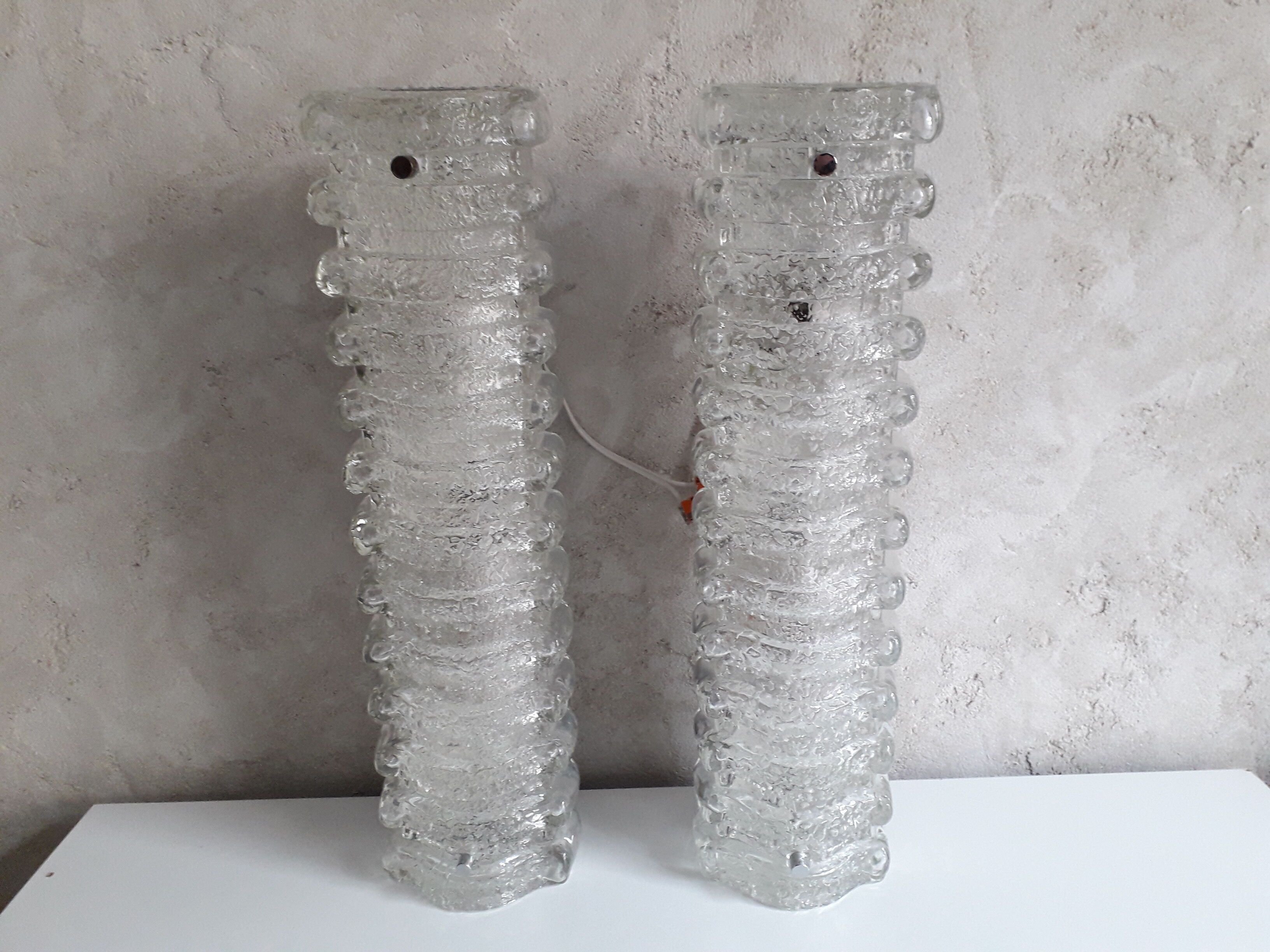 Pair of wall lamps Glashütte Limburg 70