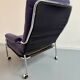 Paire de fauteuils lounge roulette design scandinave Bruno Mathsson