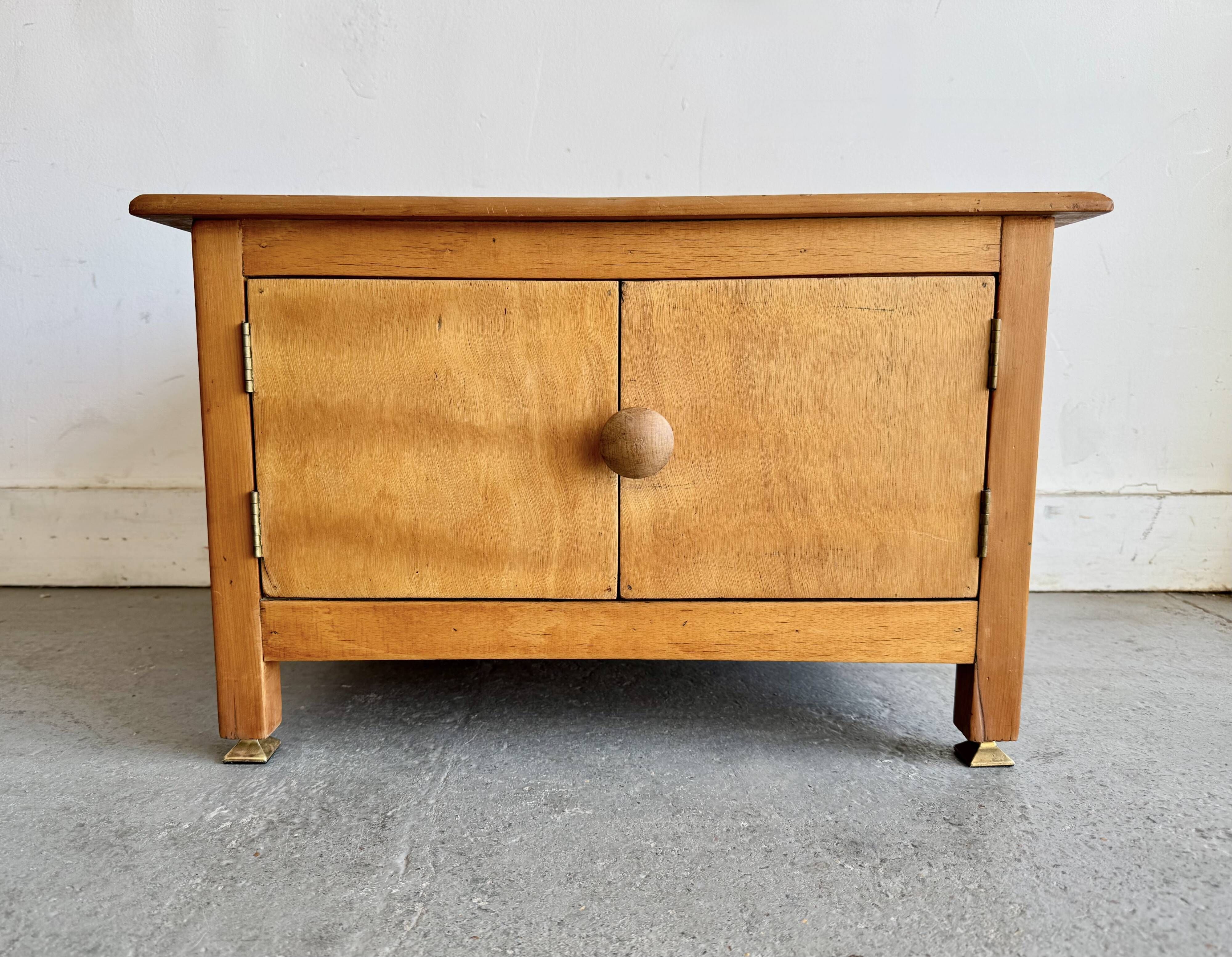 Vintage Low Bedside Cabinet