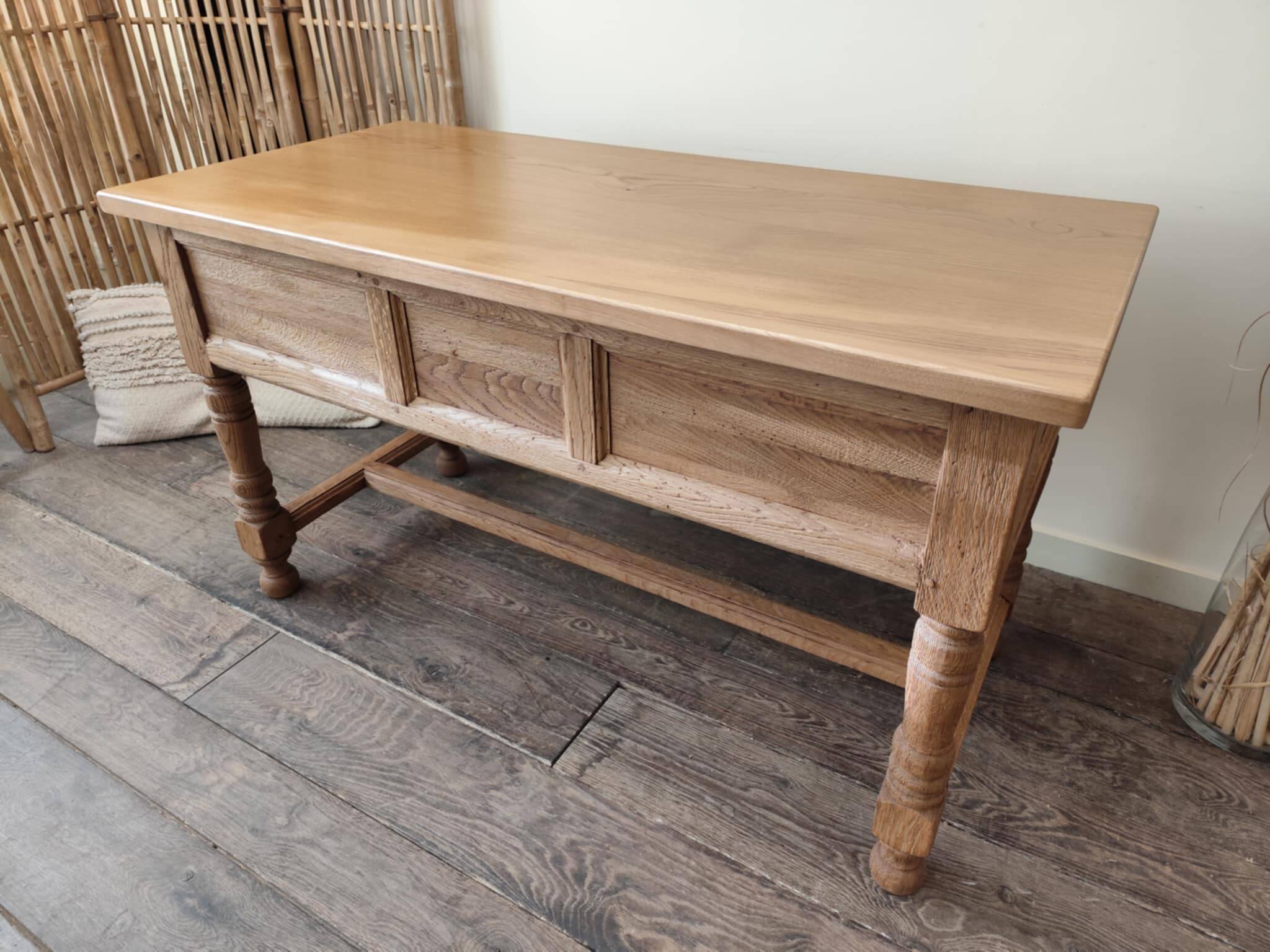 Solid oak desk