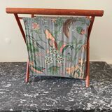 Wood and fabric magazine holders