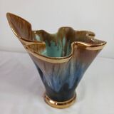 Flamed stoneware vase