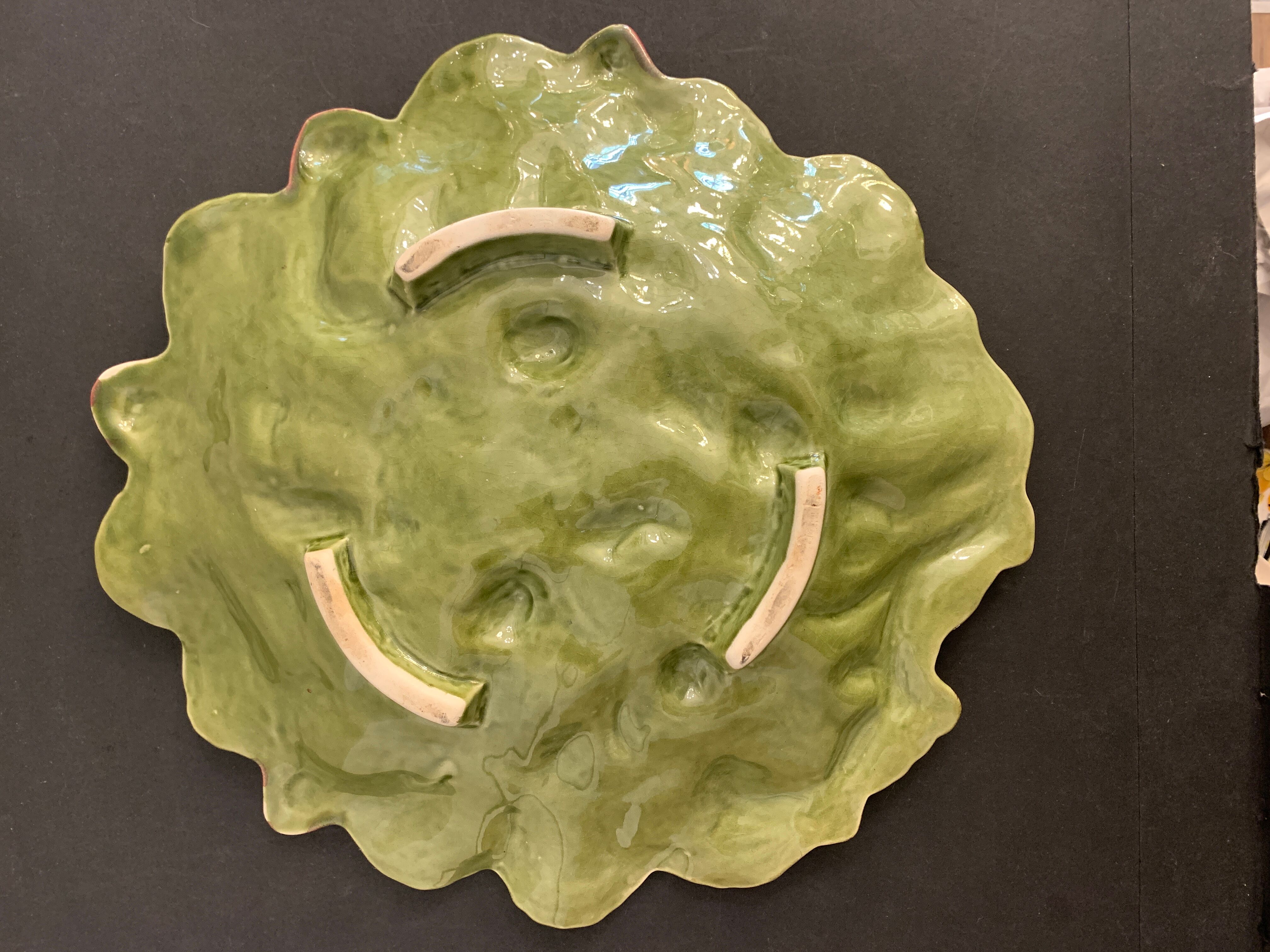 Dish strawberries ceramic slurry