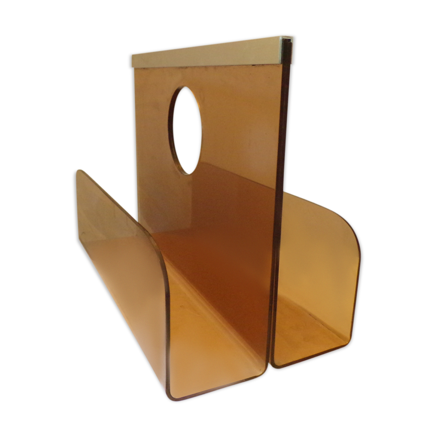 Plexiglas magazine rack 1970