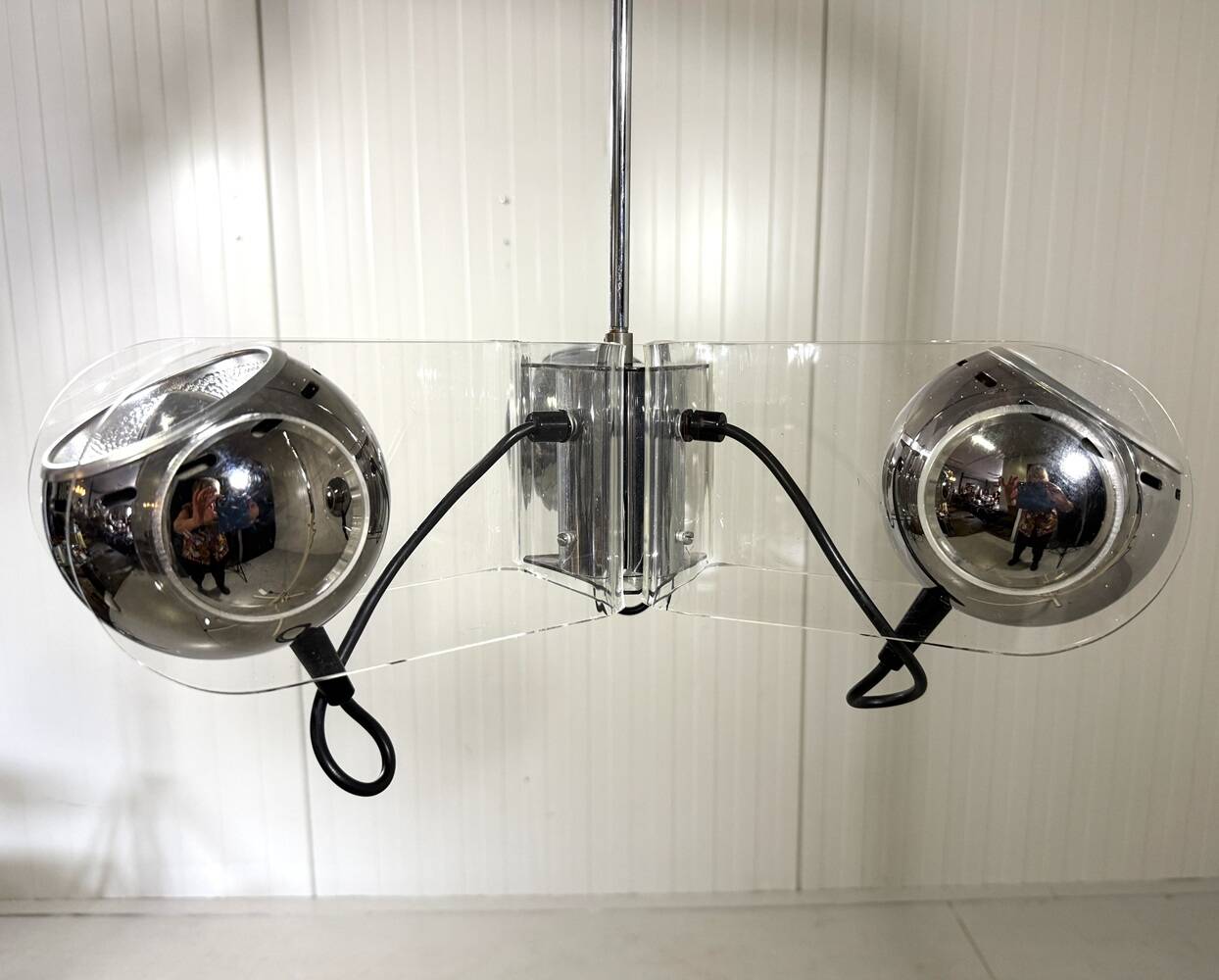 Gino Sarfatti style plexiglass hanging lamp 1970’s