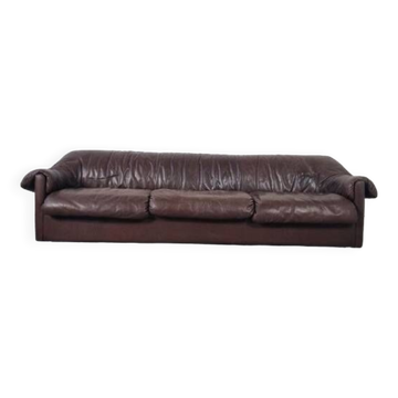 Vintage leather sofa from the 60s, 70s