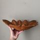 Vide poche coquillage en bois sculpté