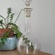 Glass carafe with gold trim