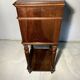 Antique bedside table in solid wood, turned base