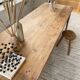 Farmhouse table with spindle legs in oak and pine, 2.5m