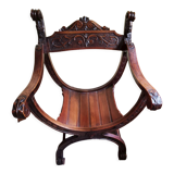 Old curule armchair