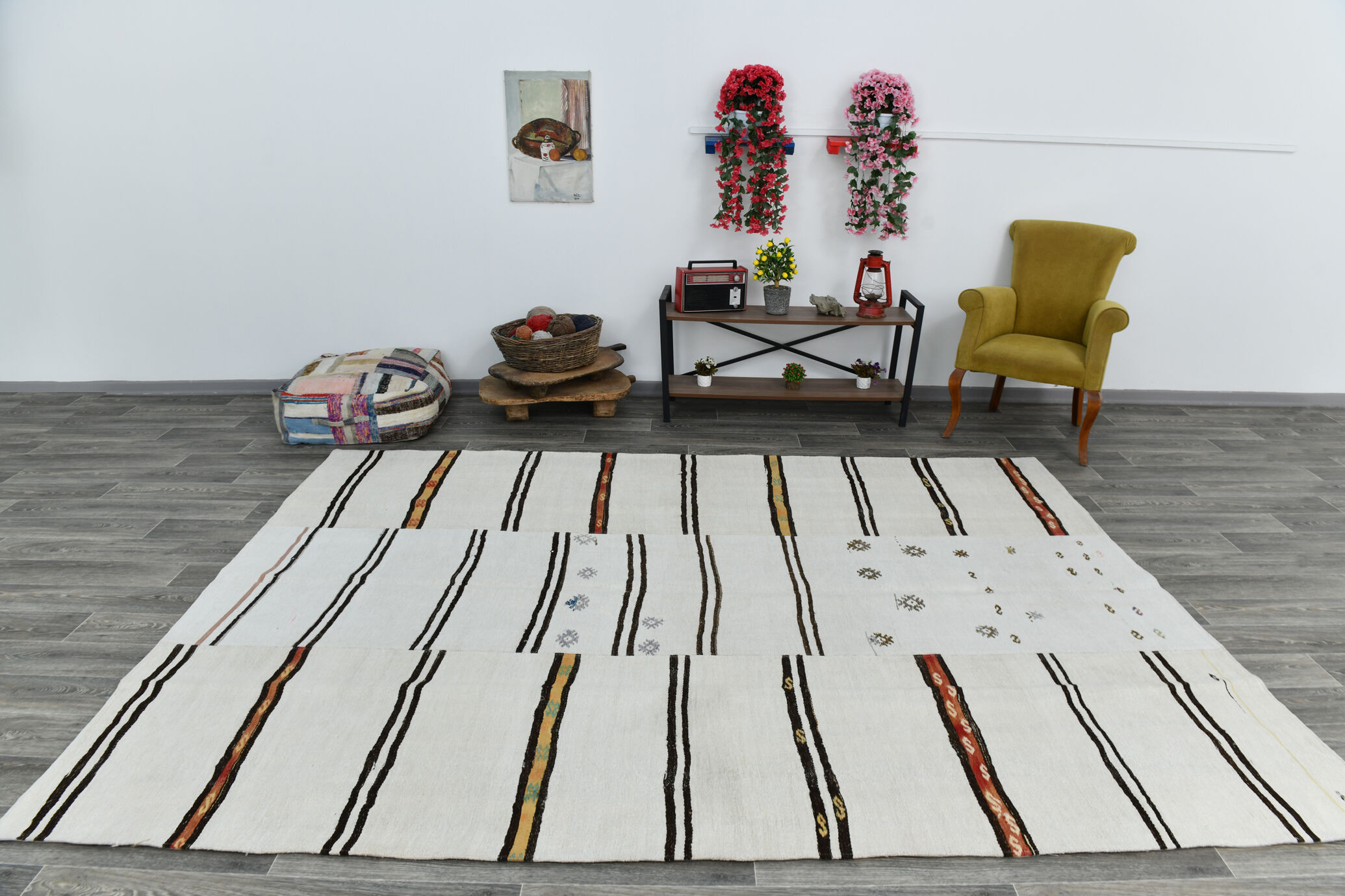 8x10 oversize modern vintage rug 232x314cm