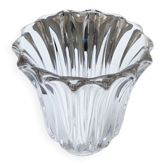 Old vase in crystal