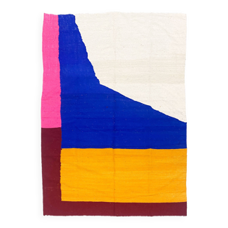 Kilim berbère marocain en laine coloré 2,93x1,98m