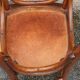 4 curved wooden chairs 1920/1940.