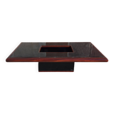 Signed coffee table (Jean Claude Mahey, 70s)