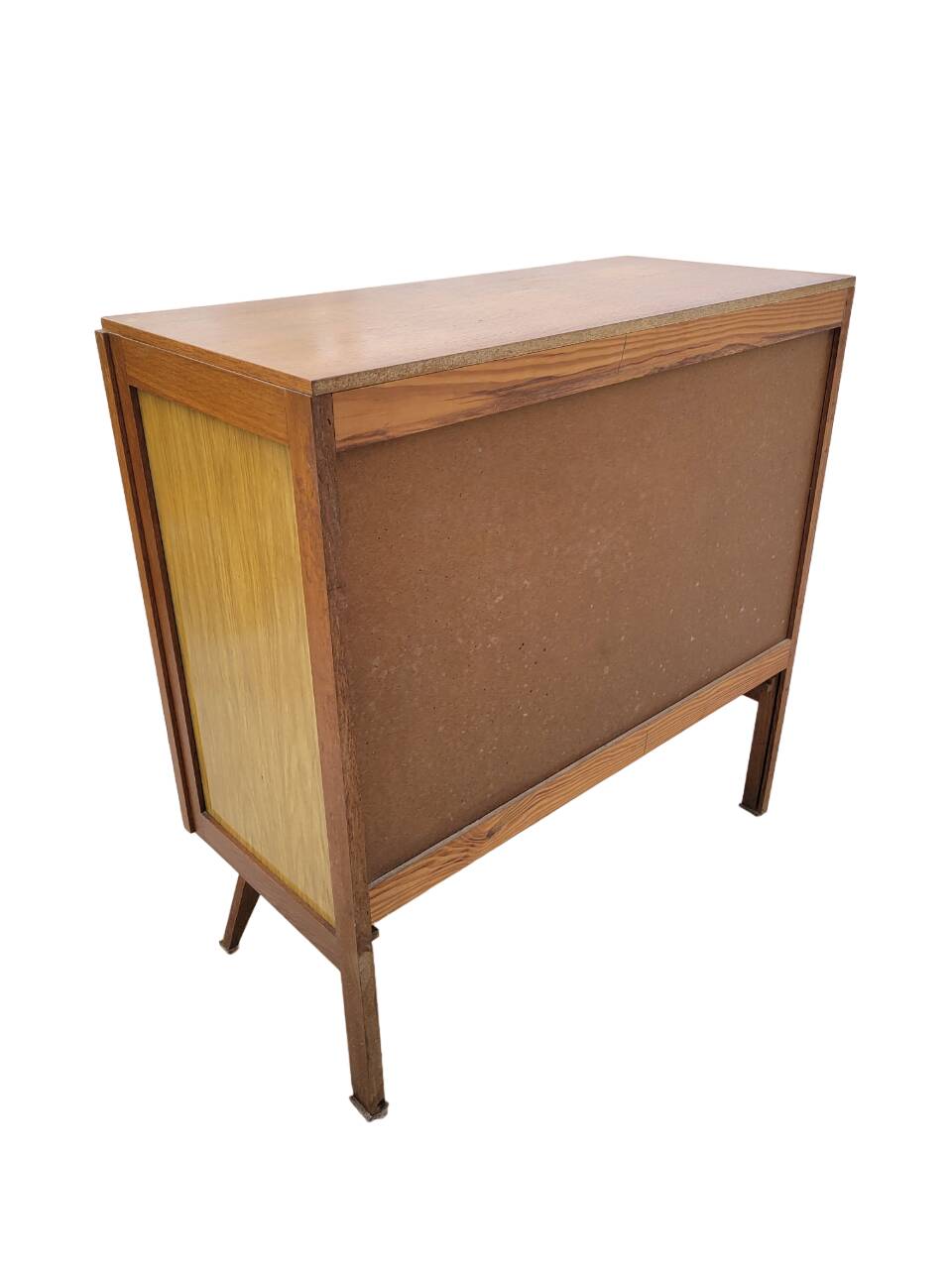 Vintage chest of drawers from the 70s with compass feet