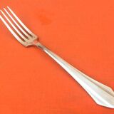 Art Deco Set of 6 forks and 6 large spoons, silver-plated metal, SNO REX