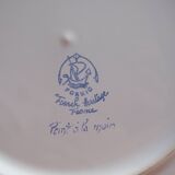 Plat fleuri vintage - faïencerie de Pornic