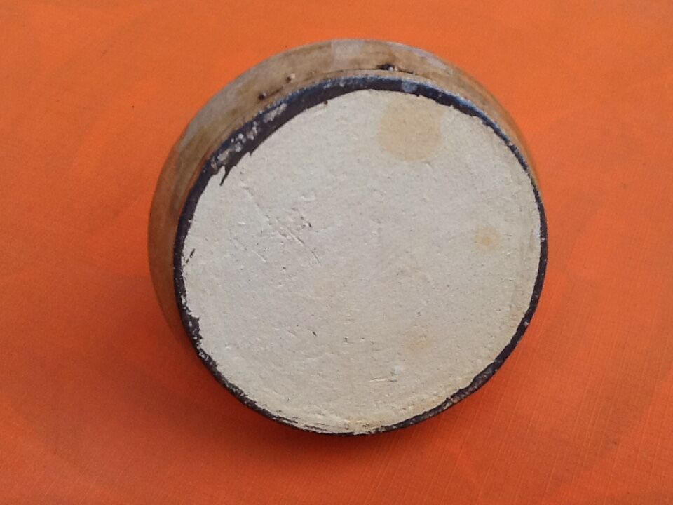 Cup shell Alsatian terracotta glazed faux wood