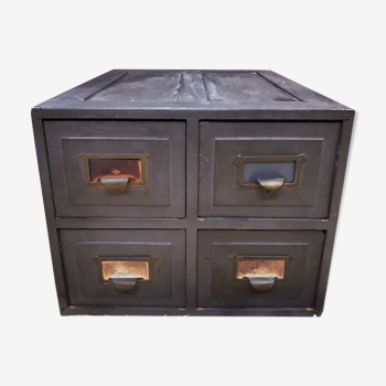 Wooden box storage 4 drawers