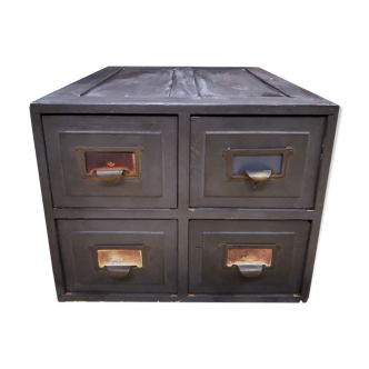 Wooden box storage 4 drawers