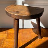 Tabouret tripode en bois