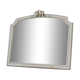 Old gray ornamented mirror, 77x94 cm