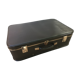 Ancienne valise noire avec renforts & anse bakélite vintage