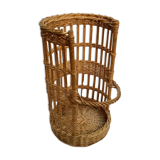 Old baker's basket with size portage handle: height -80cm- diameter -47cm-