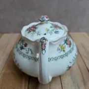 Vintage teapot and milk jug set Crown Ducal Chinese Garden – England