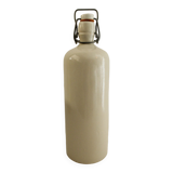 Glazed stoneware bottle - beige/cream