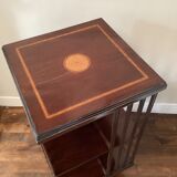 Rotating bookcase, vintage English