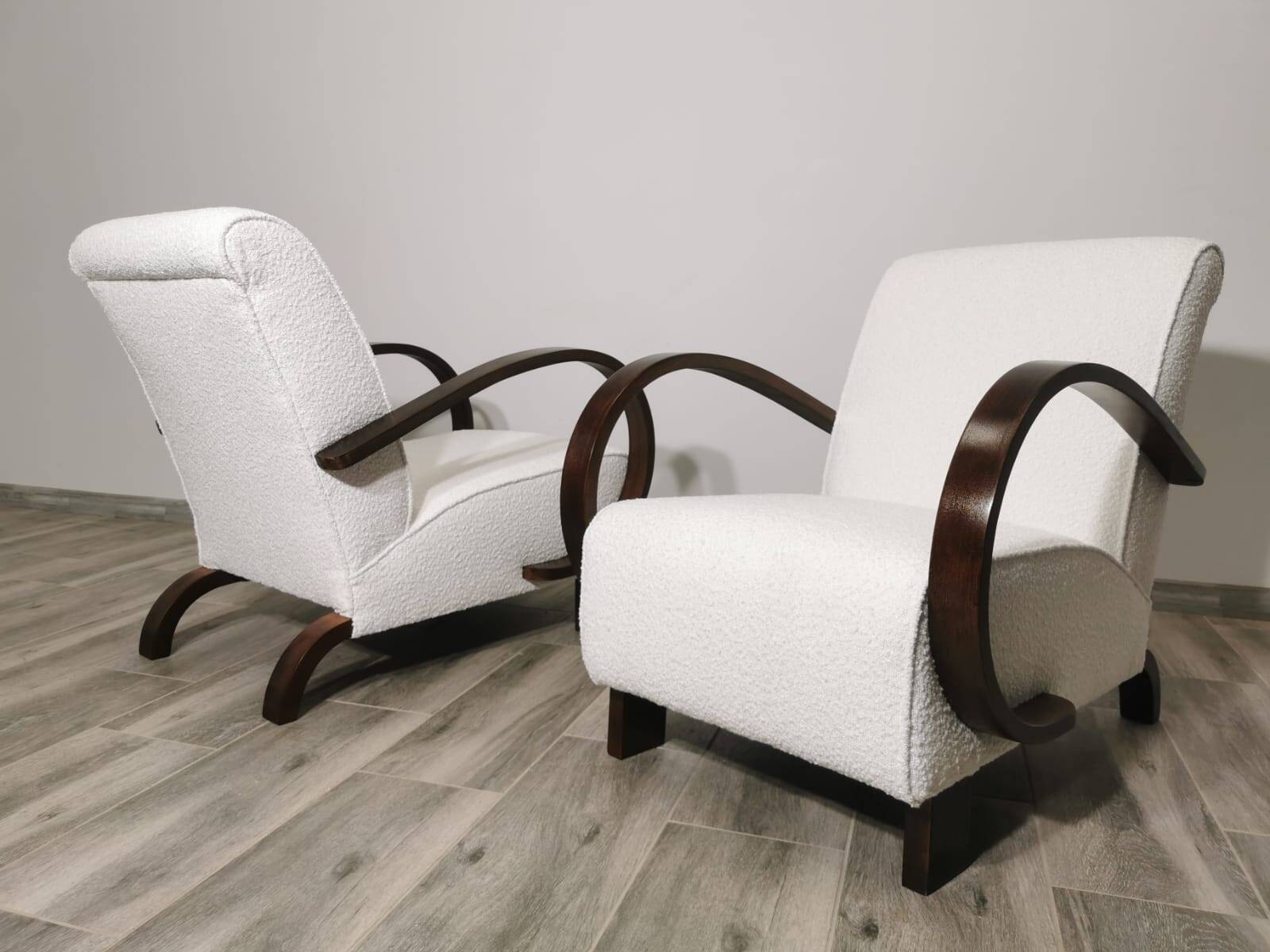 Armchairs by Jindrich Halabala, 1940s