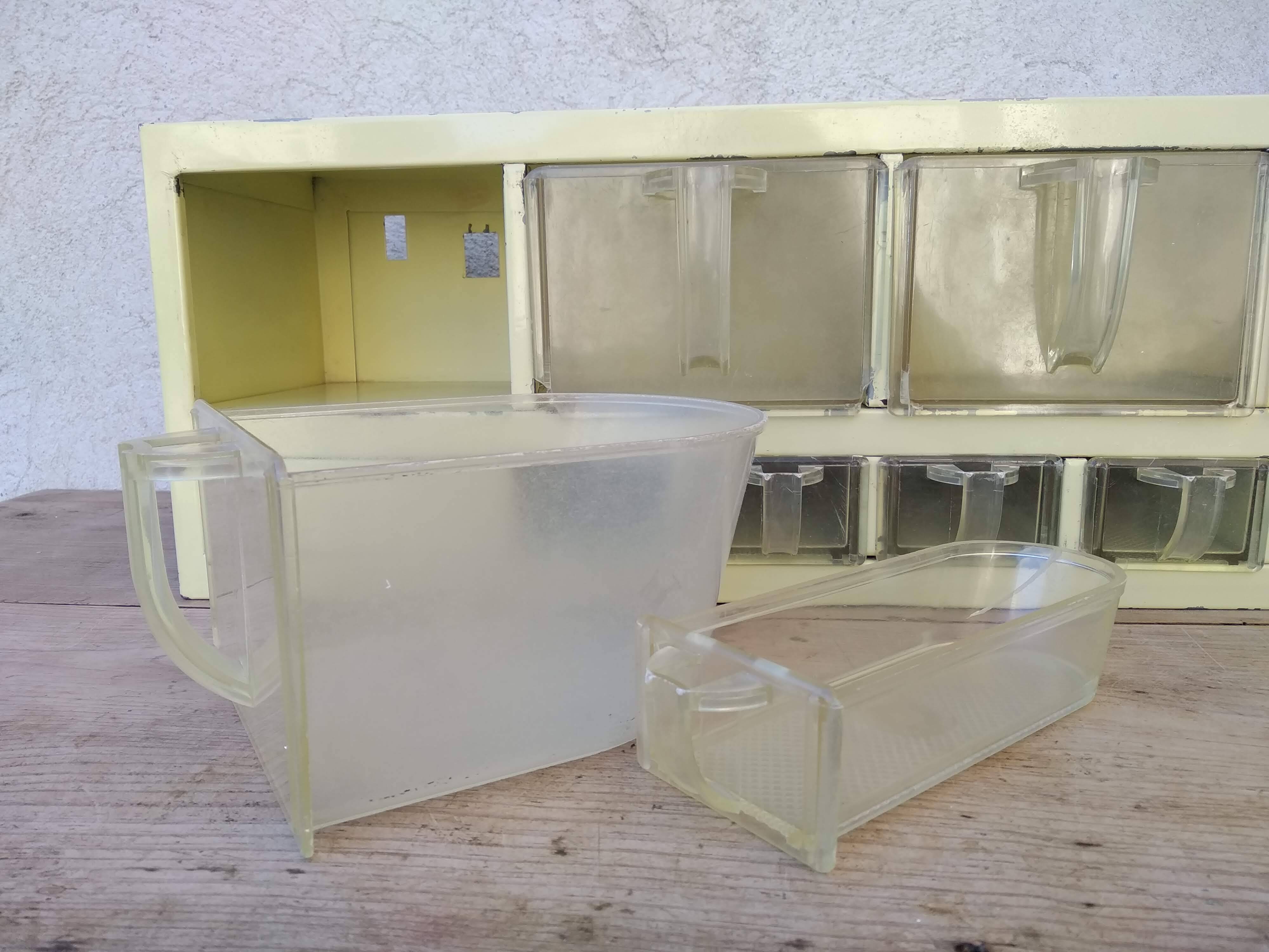 Storage unit with lockers brand PlexiBronze - 1950s