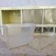 Meuble de rangement à casiers marque PlexiBronze - Années 50