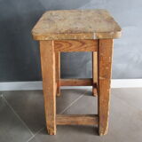 Antique wooden workshop stool