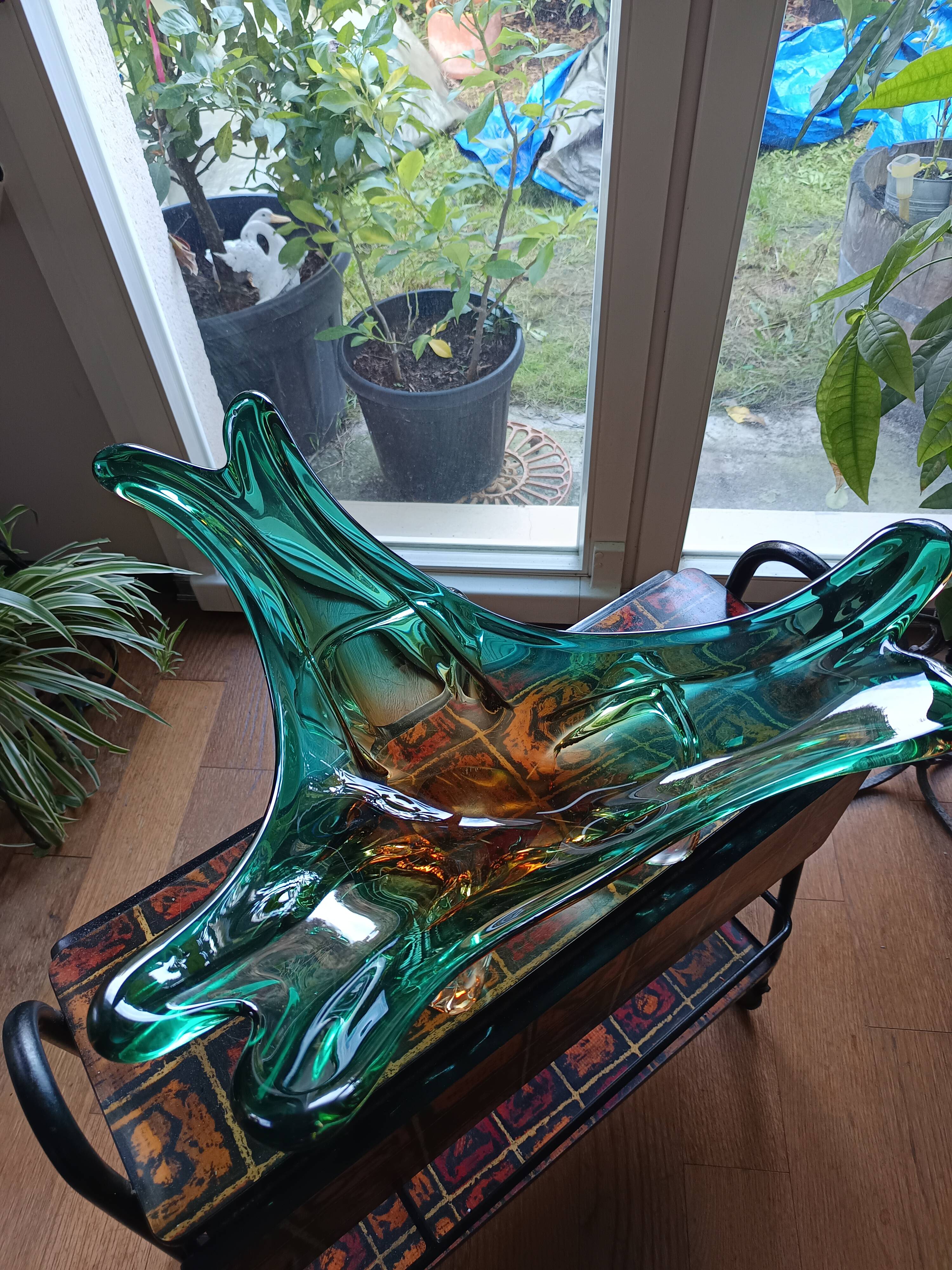 Large Murano glass center table, 1950s