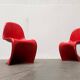 Set of mid-century Panton chairs by Verner Panton for Vitra Herman Miller.