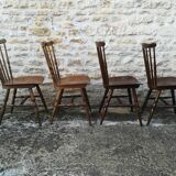 Mismatched bistro chairs