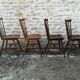 Mismatched bistro chairs