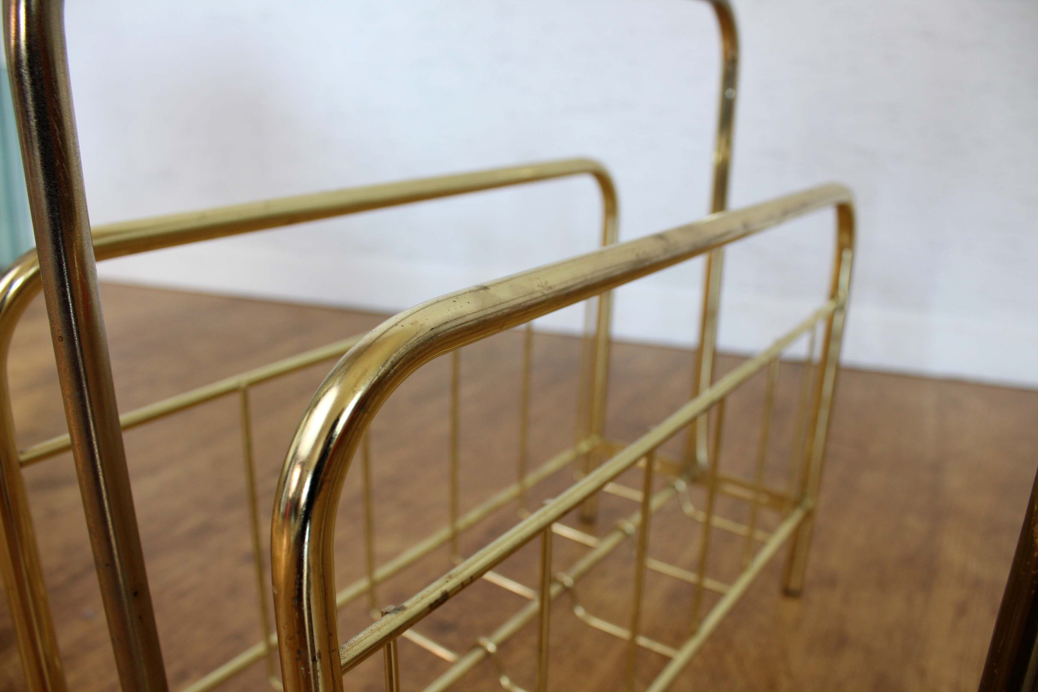 Magazines vintage brass metal door