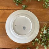 Large antique serving dish in Saint-Amand earthenware (Nord)