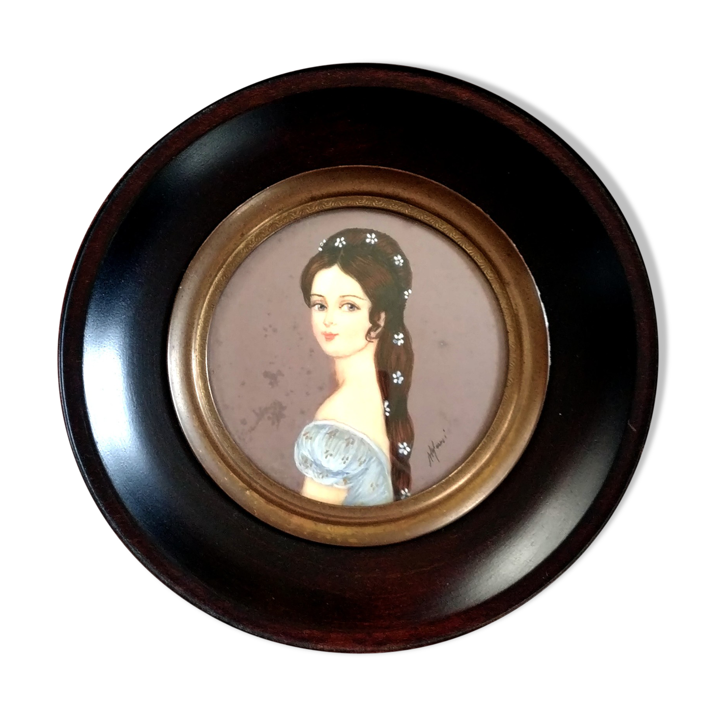 Portrait miniature impératrice Elizabeth