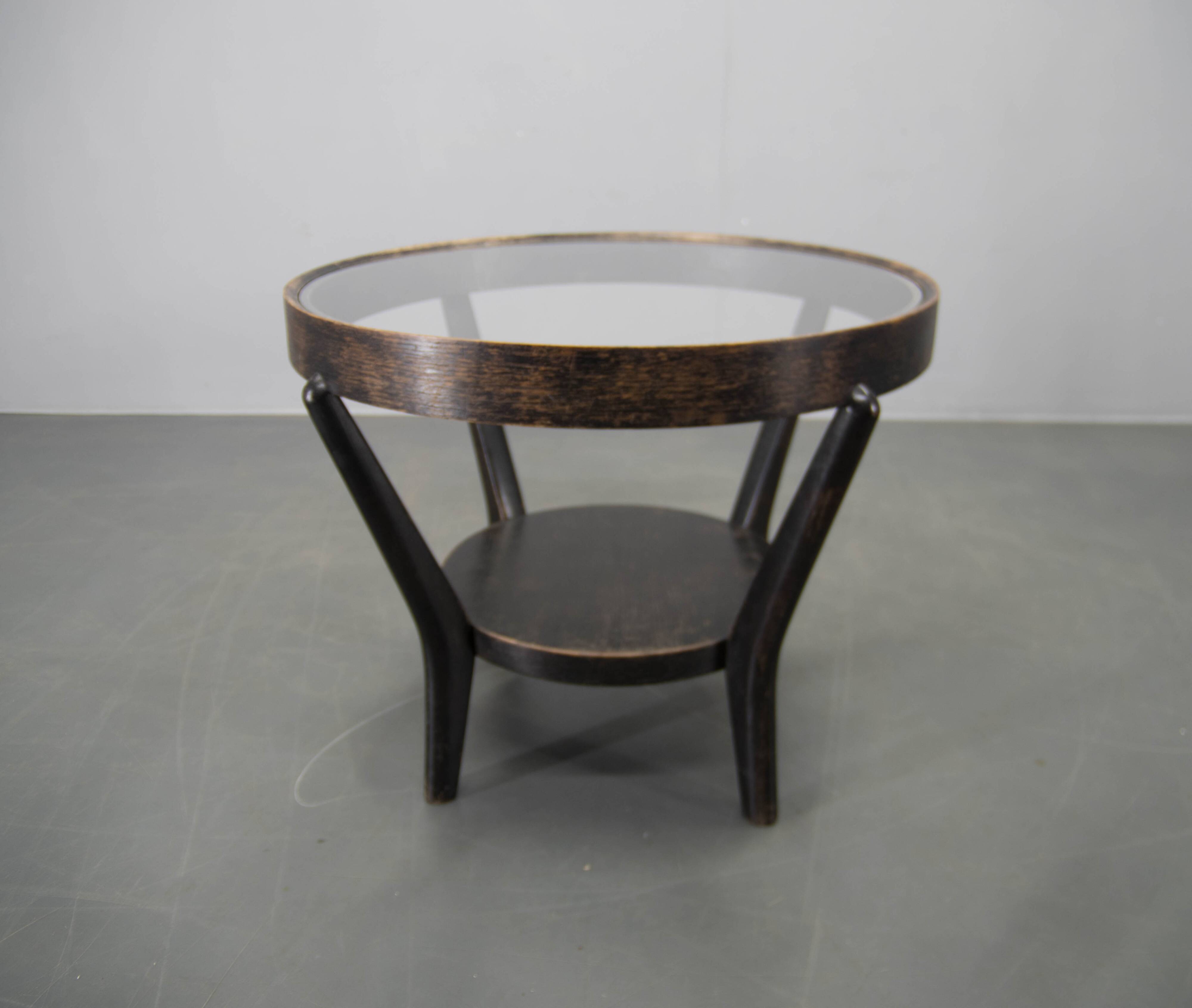 Vintage Coffee Table by Karel Koželka and Antonín Kropáček, 1940s