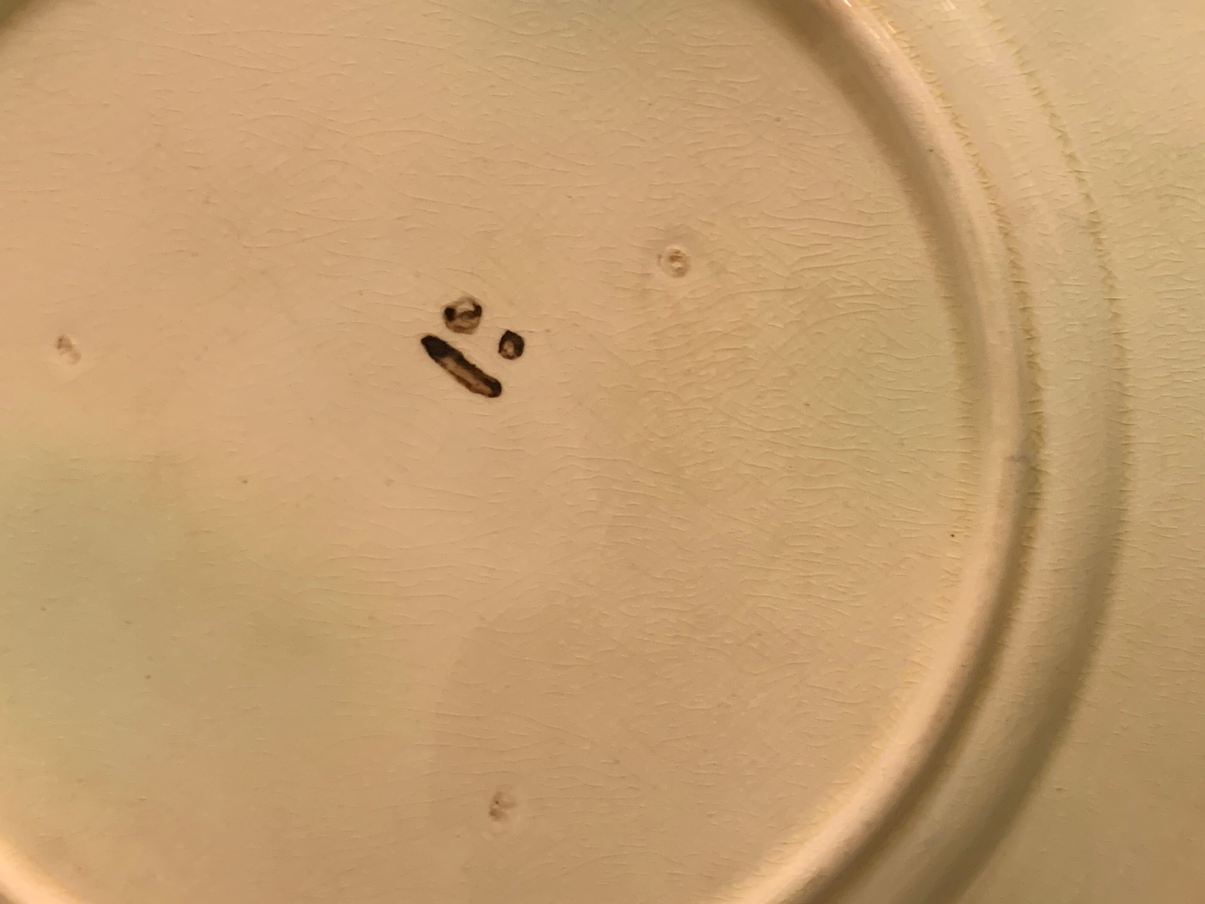 8 dessert plates in late 19th century dabbling