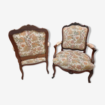 Pair of regency-style armchairs