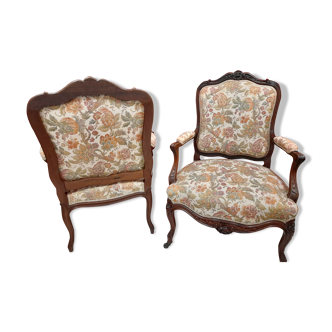 Pair of regency-style armchairs