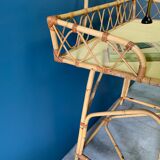 Rattan hairdresser and vintage wicker